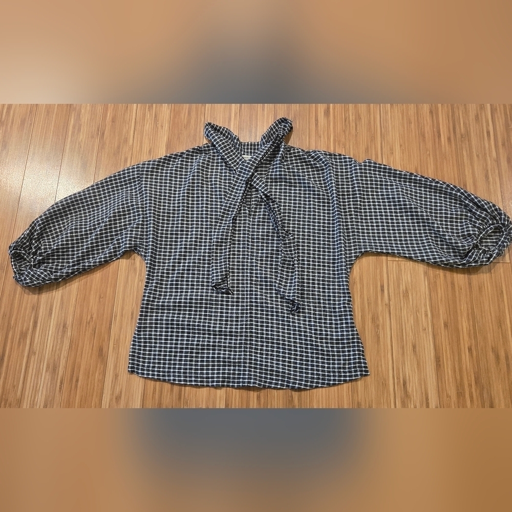 Max Studio Checkered Women's Top